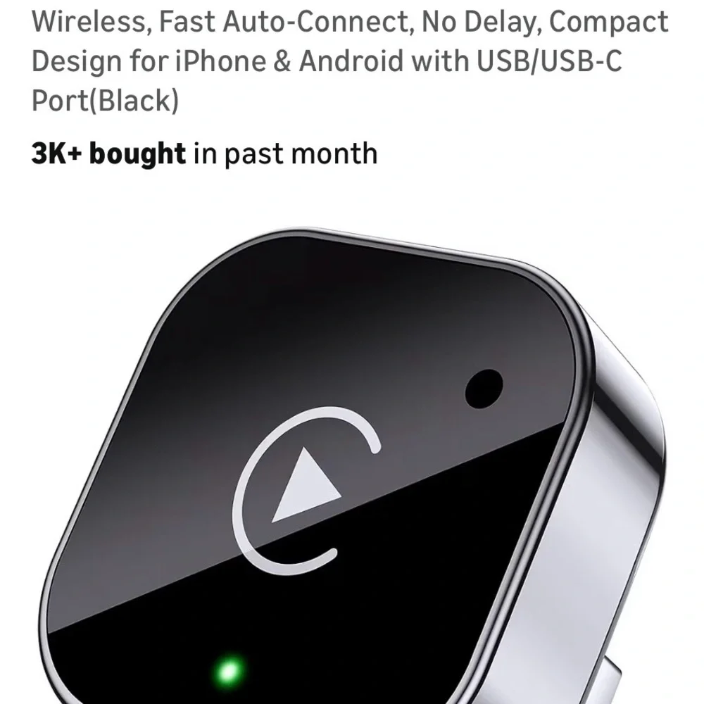 Wireless CarPlay Adapter - Black